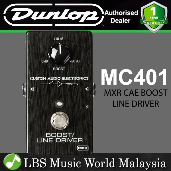 Jim Dunlop MXR MC401 CAE Boost Line Driver Guitar Effects Pedal