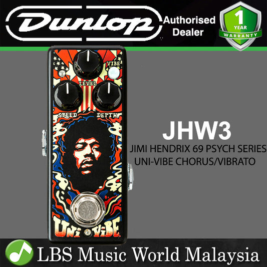 Jim Dunlop Jimi Hendrix JHW3 69 Psych Series Uni Vibe Chorus And Vibrato Guitar Effect Pedal (JHW 3)