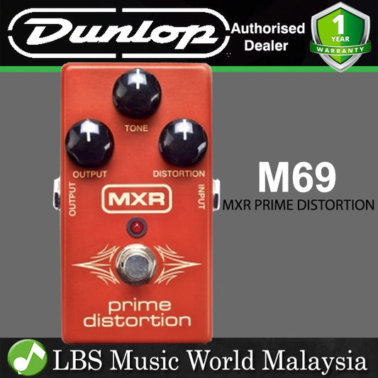 Jim Dunlop MXR M69 Prime Distortion Guitar Effects Pedal (M 69)