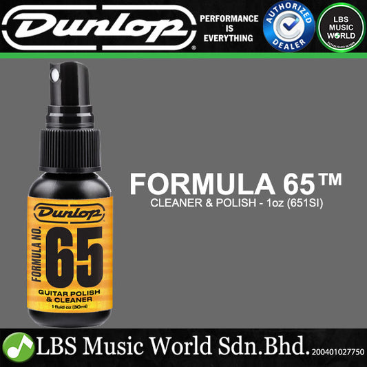 Jim Dunlop 651SI Formula 65 10Z Guitar Polish and Cleaner - 30ml (651 SI)