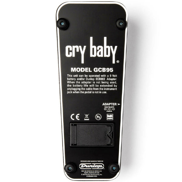 Jim Dunlop GCB95 Cry Baby Standard Wah Guitar Effects Pedal (GCB 95)