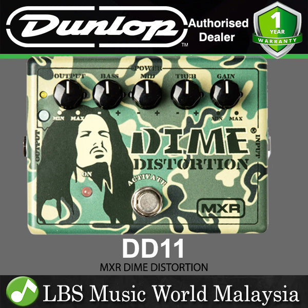 Jim Dunlop MXR DD11 Dime Distortion Guitar Effects Pedal (DD 11