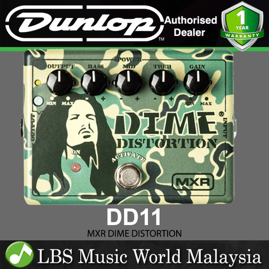 Jim Dunlop MXR DD11 Dime Distortion Guitar Effects Pedal (DD 11)