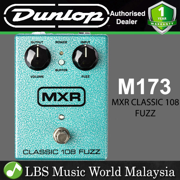 Jim Dunlop MXR M173 Classic 108 Fuzz Guitar Effect Pedal (M 173)