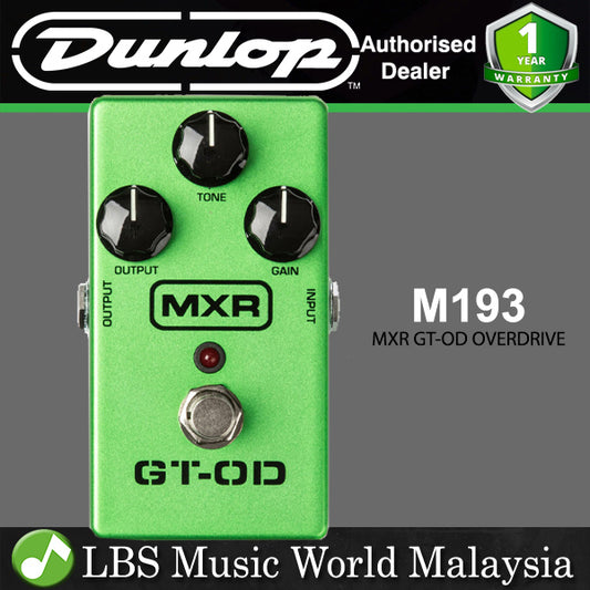 Jim Dunlop MXR M193 GT-OD Overdrive Guitar Effects Pedal (M 193)
