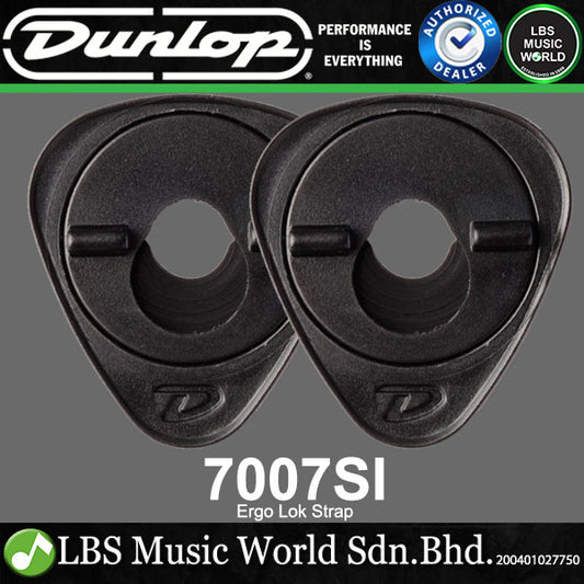 Jim Dunlop 7007SI Lok Strap Retainer Guitar Ergo Lock System Set (7007 SI)