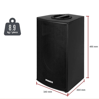 Dynamax TSCSM 10" and 12" 2 Way Passive Loudspeaker Monitor Speaker (TSCSM10 TSCSM12)