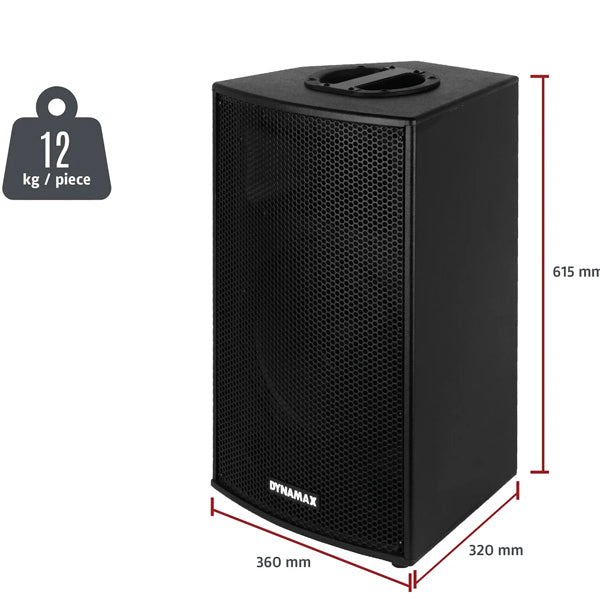 Dynamax TSCSM 10" and 12" 2 Way Passive Loudspeaker Monitor Speaker (TSCSM10 TSCSM12)