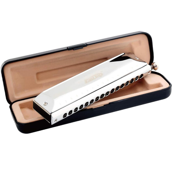 Easttop T1664-C 16 Holes 64 Stainless Steel Tonse Chromatic Harmonica - C Key (T1664)