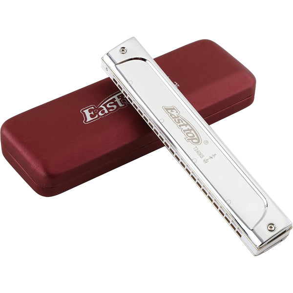 Easttop T2406S 24 Holes Professional Tremolo Mouth Organ Harmonica - A B C D E F G