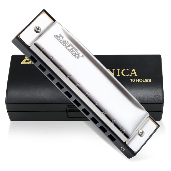 Easttop T10-3 10 Holes Diatonic Stainless Steel Harmonica (T103)