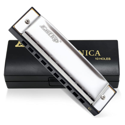 Easttop T10-3 10 Holes Diatonic Stainless Steel Harmonica (T103)