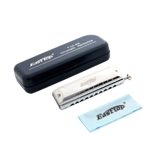 Easttop T1040-C 10 Holes 40 Tones Professional Chromatic Harmonica - C Key (T1040)