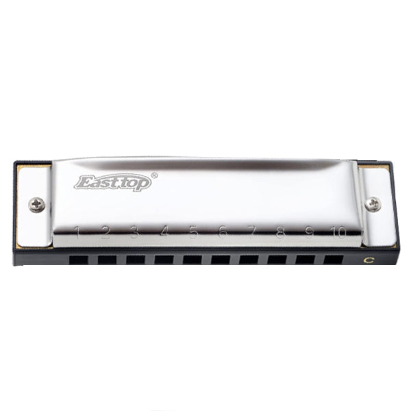 Easttop T10-3 10 Holes Diatonic Stainless Steel Harmonica (T103)