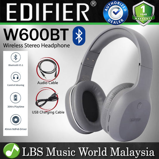 Edifier W600BT 5.1 Wireless Bluetooth Stereo Headphones with Built In Microphone (W600 Mic)