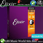 Elixir 16077 Nanoweb Acoustic Guitar String Phosphor Bronze Bright Smooth Light Medium Gauge (12-56)
