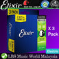 Elixir 16552 Optiweb Electric Guitar String Nickle Plated Light Great Tone 3 Pack (10-46)