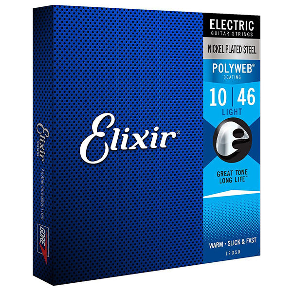 Elixir 12050 Polyweb Electric Guitar String Nickel Plated Steel Light Warm (10-46)