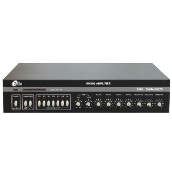 [Clearance] Emix EMMA 380ZS 380 Watt Mixing Amp Power Amplifier with 6 Zones Control (380 ZS)