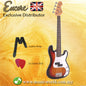 Encore E20SB 7/8 Bass Guitar 3 Tone Sunburst Free Strap and Pick