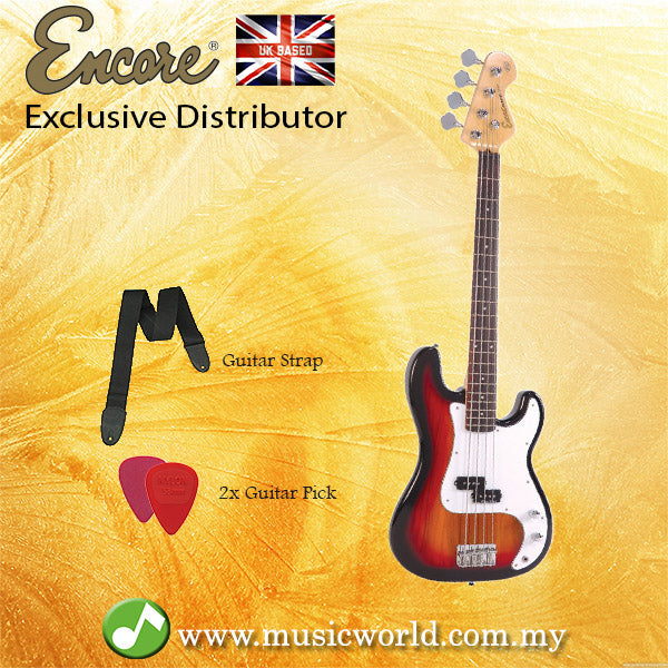Encore E4SB Bass Guitar Sunburst