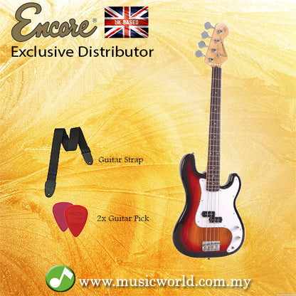 Encore E4SB Bass Guitar Sunburst