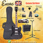 ENCORE EBP-E69BLK Black Electric Guitar Package Starter Pack Electric Guitar Bundle