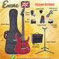 ENCORE EBP-E89TRD THRU RED Electric Guitar Package Starter Pack Electric Guitar Bundle