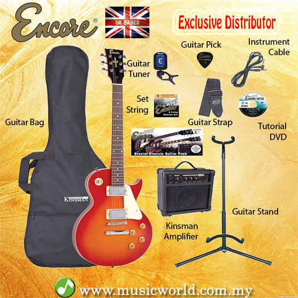 ENCORE EBP-E99CSB CHERRY SUNBURST Electric Guitar Package Starter Pack Electric Guitar Bundle