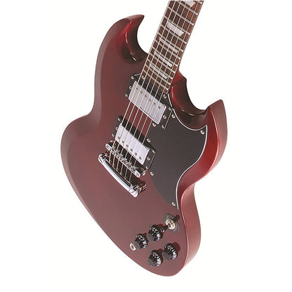 ENCORE EBP-E69BLK Cherry Red Electric Guitar Package Starter Pack Electric Guitar Bundle