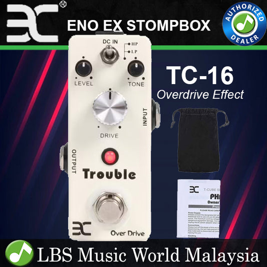 Eno Music TC-16 Trouble Distortion Guitar Effect Processor Pedal (TC16)