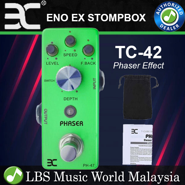Eno Music TC-42 Phaser Guitar Effect Processor Pedal (TC42)