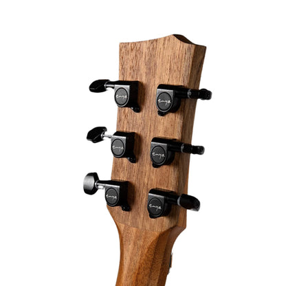 Enya EM-X0 EQ 36 Inch Parlour European Spruce Top Acoustic Electric Guitar with Gig Bag (EM X0)