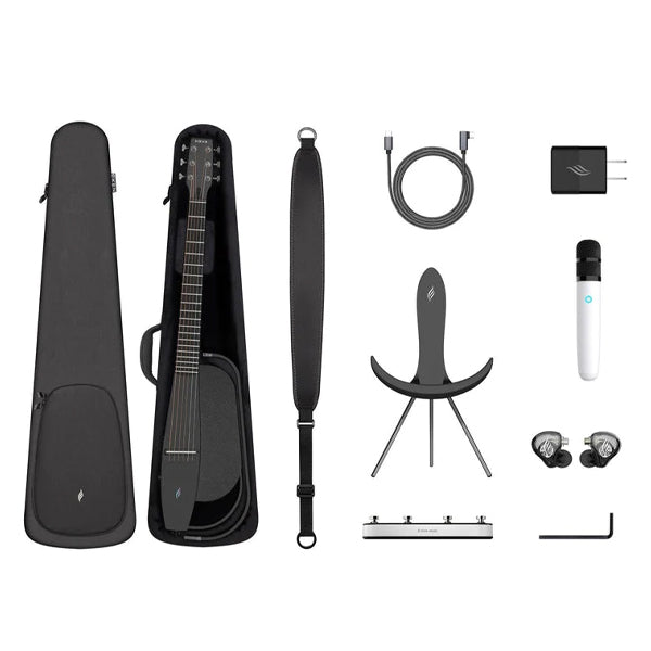 Enya NEXG 2 38 Inch Carbon Fiber Acoustic Electric Guitar Built in Speaker, Preamp and Microphone