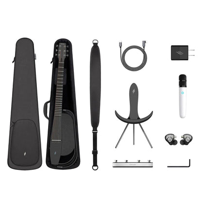 Enya NEXG 2 38 Inch Carbon Fiber Acoustic Electric Guitar Built in Speaker, Preamp and Microphone