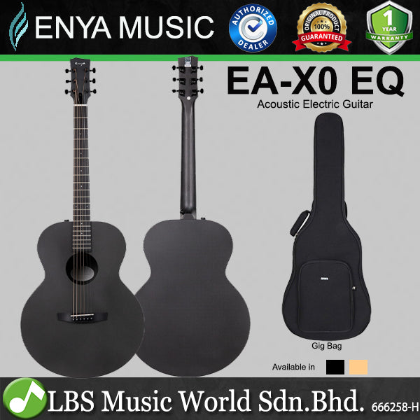 Enya EA-X0 EQ 41 Inch Transacoustic Grand Auditorium Europe Spruce Top Acoustic Electric Guitar with Gig Bag (EA X0)