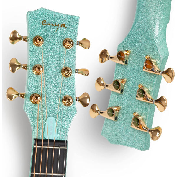 Enya Nova Go Blink SP1 Sparkle 35 Inch Carbon Fiber Acoustic Electric Guitar with Gig Bag
