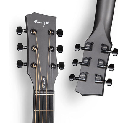 Enya Nova Go & Nova Go SP1 35 Inch Carbon Fiber and Polycarbonate Acoustic Guitar with Gig Bag