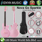 Enya Nova Go Blink SP1 Sparkle 35 Inch Carbon Fiber Acoustic Electric Guitar with Gig Bag