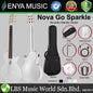 Enya Nova Go Blink SP1 Sparkle 35 Inch Carbon Fiber Acoustic Electric Guitar with Gig Bag