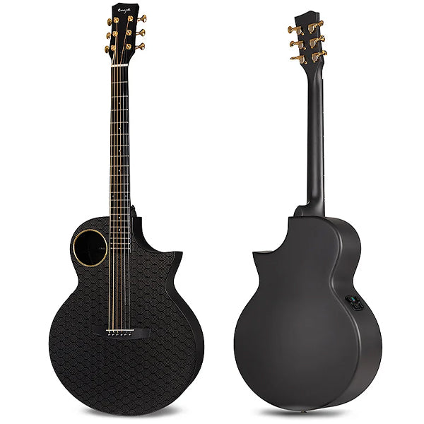 Enya X4 Pro 41 Inch Carbon Fiber Acoustic Electric Guitar with Built in Tuner