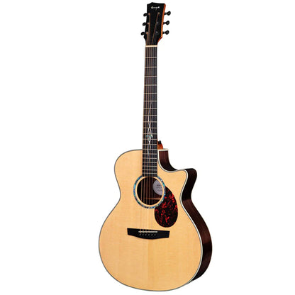 Enya EGA-Q1 Pro 41 Inch Solid Sitka Spruce Top Rosewood Back and Side Acoustic Electric Guitar (EGA Q1)