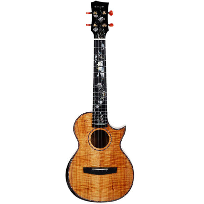 Enya A8M Mermaid Solid Hawaiian Koa Acoustic Electronic Tenor Ukulele with Hardcase (EUT A8M)