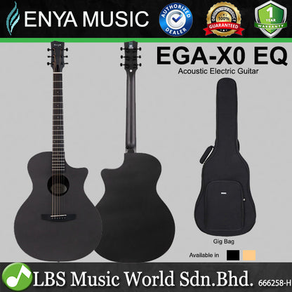 Enya EGA-X0 EQ 41 Inch Grand Auditorium Spruce Top Acoustic Electric Guitar with Gig Bag (EGA X0)