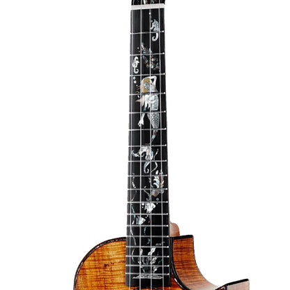 Enya A8M Mermaid Solid Hawaiian Koa Acoustic Electronic Tenor Ukulele with Hardcase (EUT A8M)