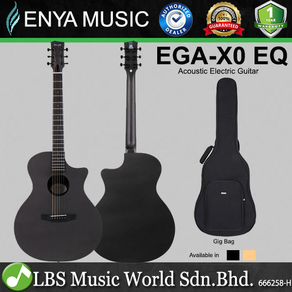 Enya EGA-X0 EQ 41 Inch Grand Auditorium Spruce Top Acoustic Electric Guitar with Gig Bag (EGA X0)