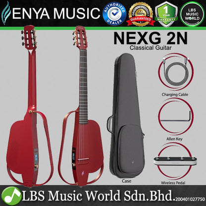 Enya NEXG 2N 38 Inch Carbon Fiber Nylon Classical Guitar Built in Preamp and Sound Card with Case