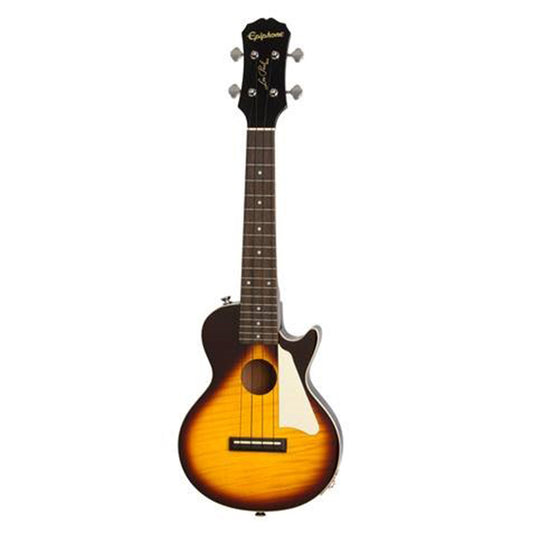 Epiphone Les Paul Concert Ukulele Acoustic Electric Hawaii Guitar with Bag - Vintage Sunburst