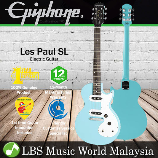 Epiphone Les Paul SL Electric Current Guitar with 2 Single Coil Pickup (Pacific Blue)