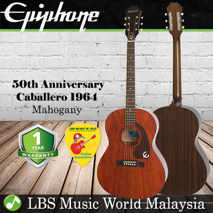 Epiphone Limited Edition 50th Anniversary 1964 Caballero Acoustic Electric Guitar Mahogany